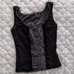 Vintage velvet top